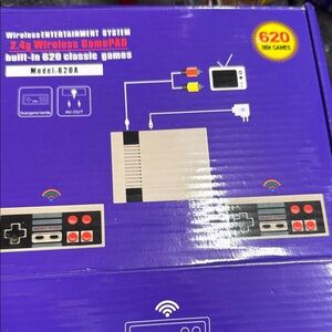 Wireless Entertainment System with 620 Games - Black and Gray